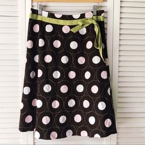 Talbots A-line Polka Dot Skirt